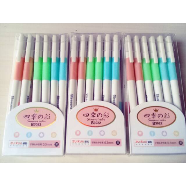 

Pulpen Gel Pen Zuixua Seasons Colour