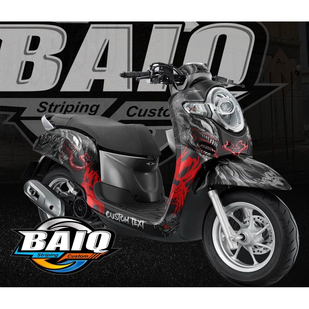 DECAL STICKER SCOOPY VENOM FULL BODY NEW