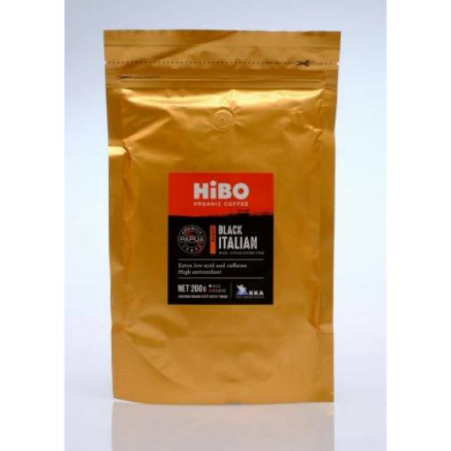 

Organic Coffee HiBo Black Italian 200gr kopi hibo