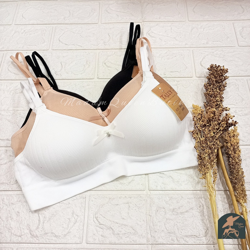 NEW TALLY BRA BH RAJUT 0309 | CUP B| TANPA KAWAT | BUSA TIPIS| SIZE 34 - 38 Tally Bra 0309 Bh Tanpa Kawat Bahan Rajut Elastis