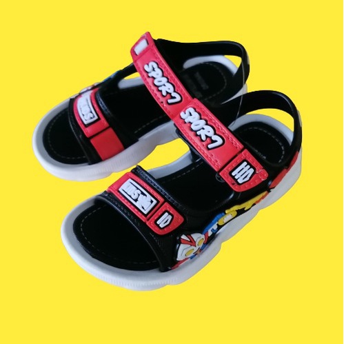 HappyOliver SPORTS HERO Sandal gunung Sepatu Sandal Anak Laki Laki Bahan PU Model Lucu 1-6 Tahun Import