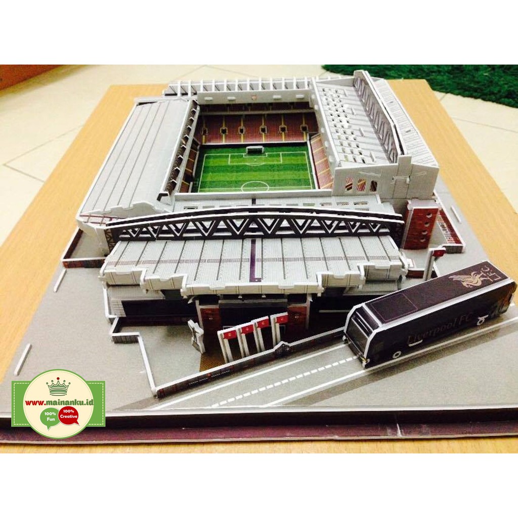 Puzzle 3D Stadium | LIVERPOOL - ANFIELD | Miniatur Puzzle Stadium