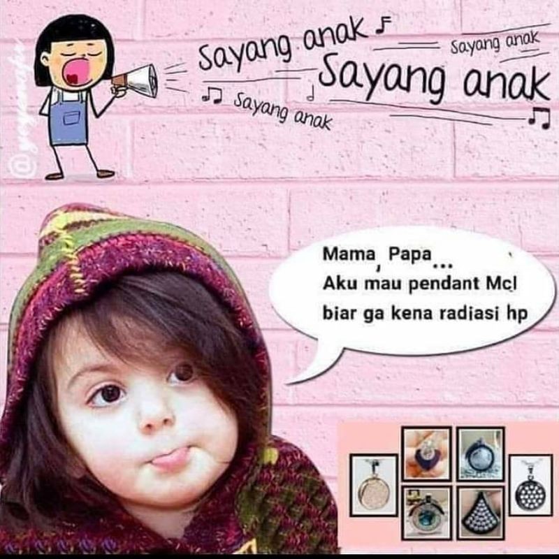 Aura Heart mini MCI / Kalung Kesehatan (Original)