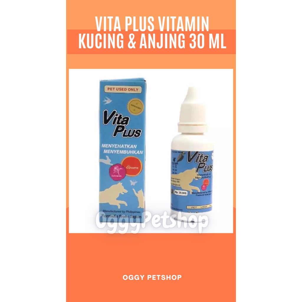 VITA PLUS Vitamin Kucing &amp; Anjing Vitaplus 30 ml