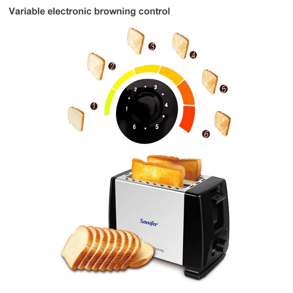 TOASTER PEMANGGANG ROTI / ROTI BAKAR / SONIFER TOASTER 2 SLOT