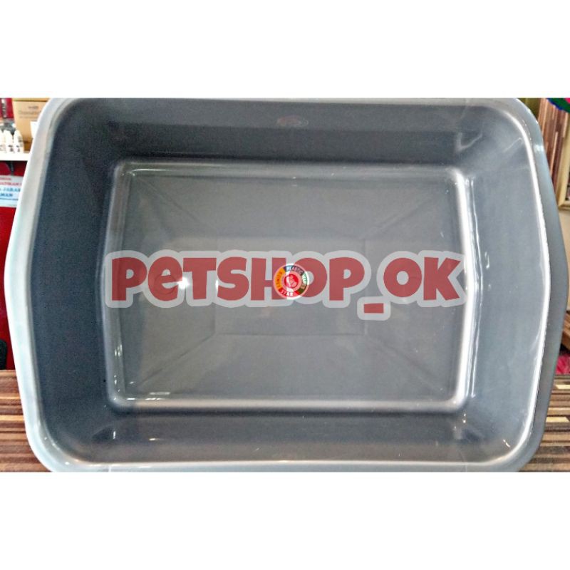 Bak pasir kucing segi empat / cat litter box