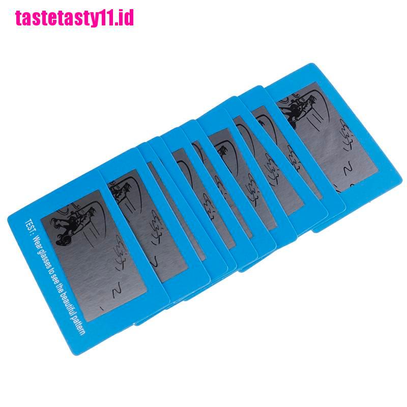 10pcs / Set Kartu Tes Polarized Untuk Kacamata