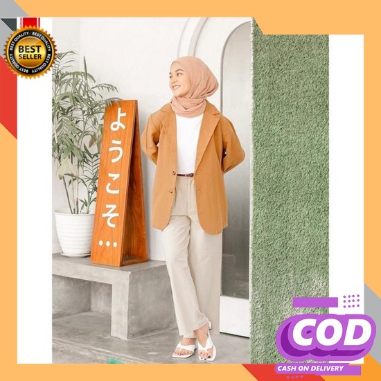 Blazer Wanita Jas Wanita Ready Stock Formal Korea Blaser Cewek Jaket Kerja K3V4 Bahan Tebal Murah El
