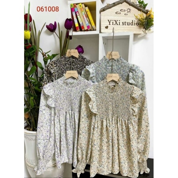 Kimiko Blouse korea / Atasan import / Blouse import