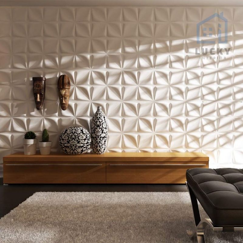 wallpaper panel 3D/ wallpanel 3D PVC 50cm x 50cm-1