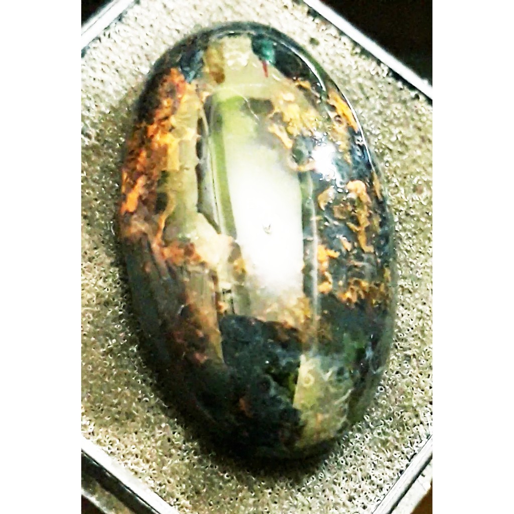 BACAN DOKO batu akik natural bacan doko majiko blue elektrik super body glass size jumbo 32mm