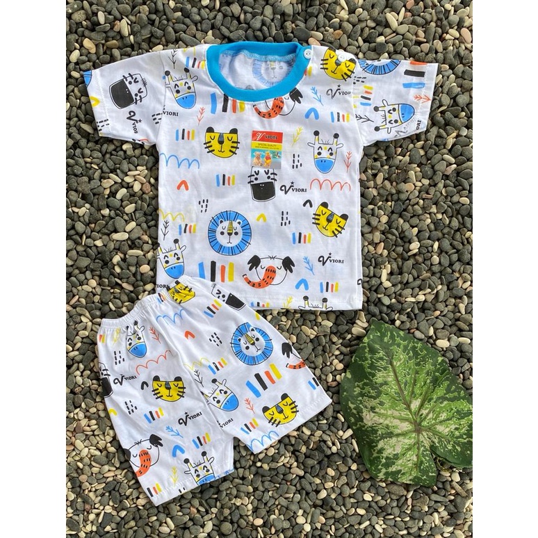 BAJU BAYI lucu dayak Setelan 3-18 bulan (PD 010 RIB RANDOM)