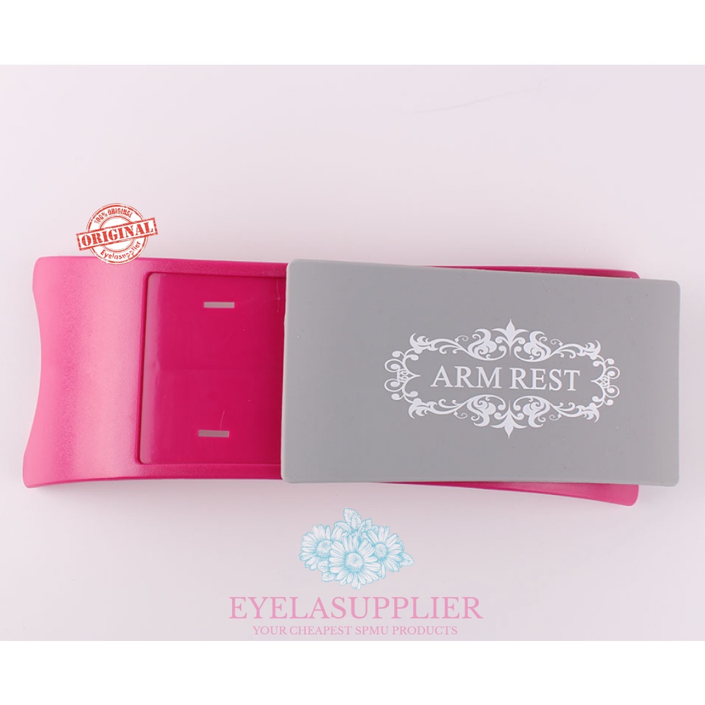 ARM REST Pink Putih Tatakan Tangan Bantalan Nail Art Cushion Pad Guling Kuku Aksesoris Kuku Nailart