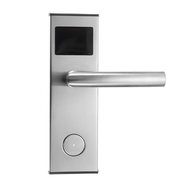 Door Lock With Card H1252 - SILVER [RIGHT] Indojaya