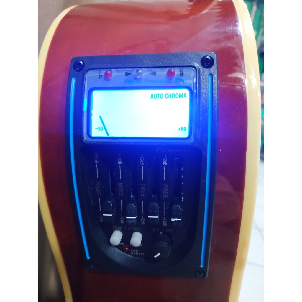 Gitar Akustik Elektrik Merk Cowboy Original Tipe AW-106 Equalizer Tuner LC PRENER Murah Jakarta