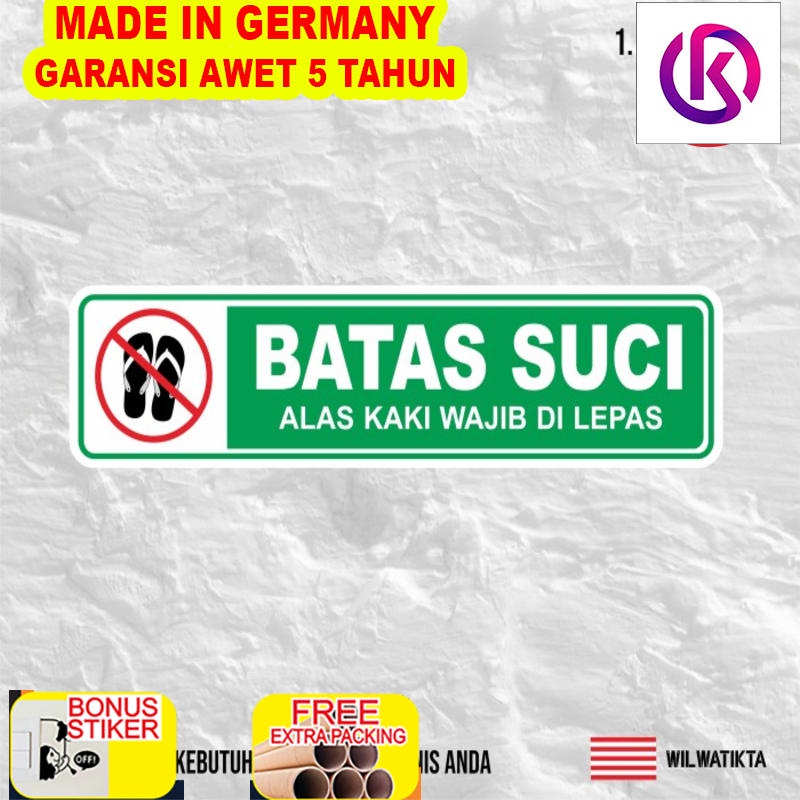 

Terlaris Sticker Sign Batas Suci