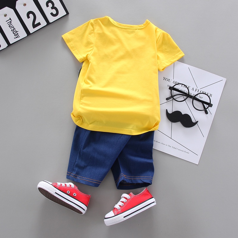 Cherry COD Setelan Abak Laki Laki Smiling / Baju Anak Laki Laki / Pakaian Anak Import SB44