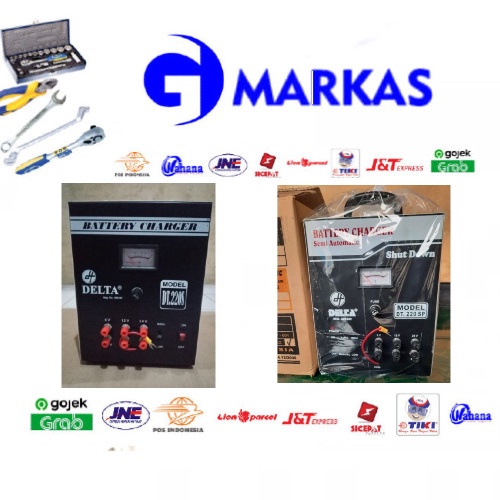 CHARGER AKI MOBIL, MOTOR DT-220SP / DELTA CHARGER  BC-20SP / DT 220 SP