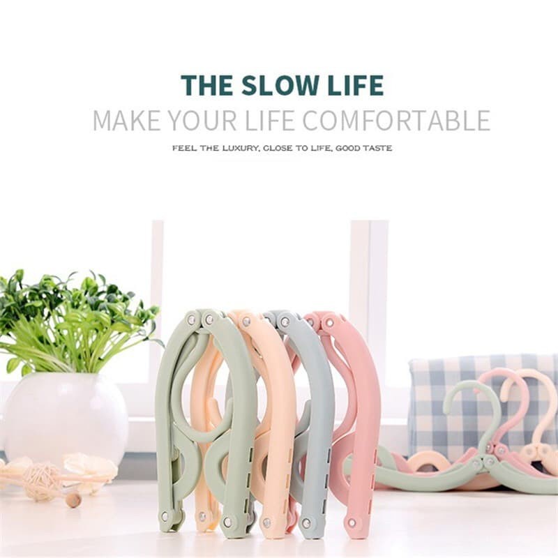 Gantungan Hanger Baju Lipat Portable Foldable Multifungsi