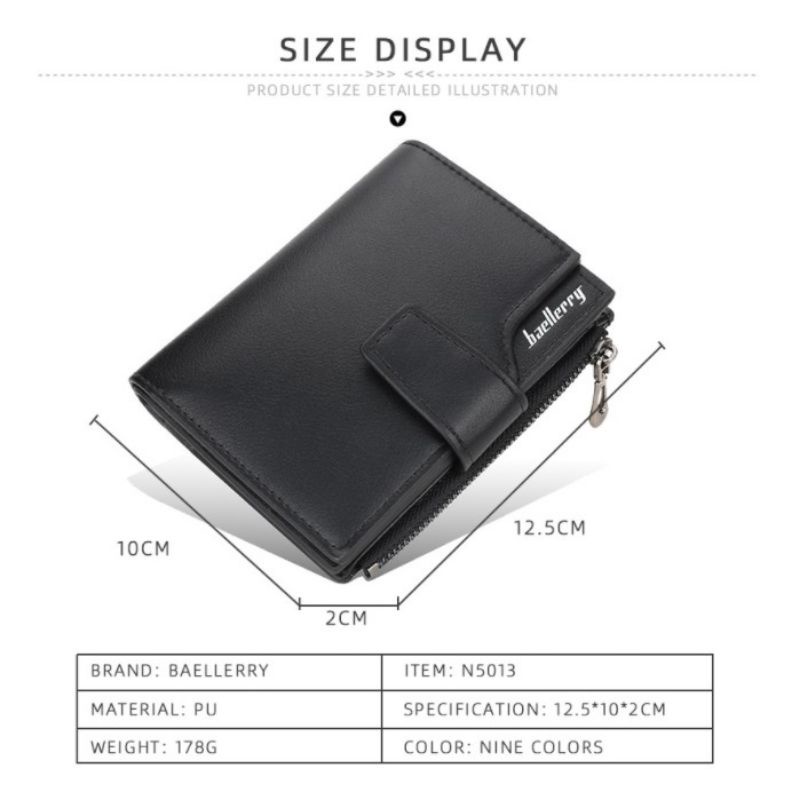 (DM8) Dompet Baellerry N5013 Dompet Wanita Kecil Bahan Kulit PU Leather Spesial