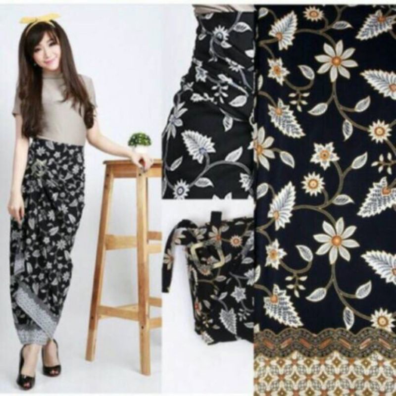 Rok Batik lilit/Kain lilit Batik/Bawahan Kebaya modern