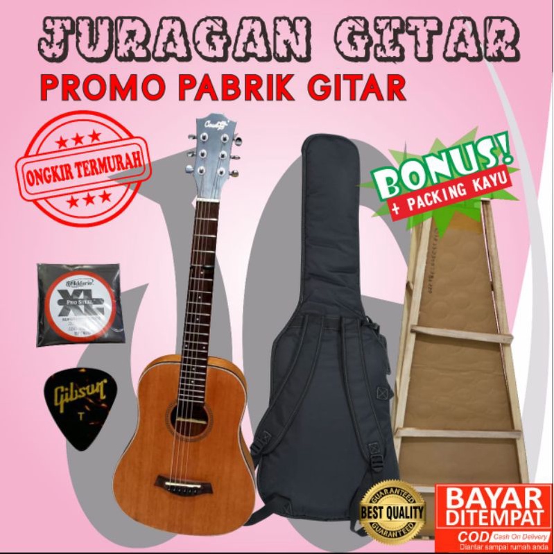 gitar cowboy original ukuran 3/4