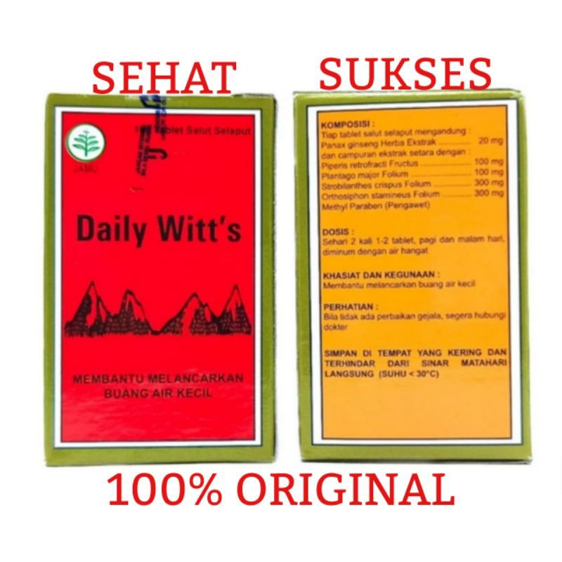 DAILY WITTS (OBAT MELANCARKAN BUANG AIR KECIL)