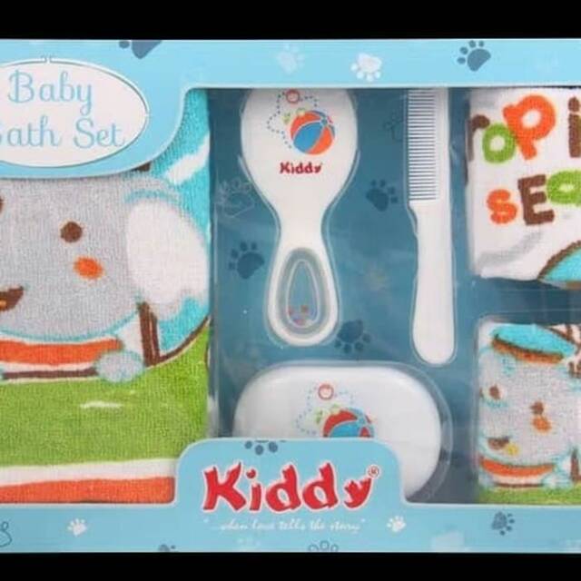 Kiddy Baby Bath KD11133 / Kado Peralatan Mandi Baby Set Lengkap / Two Angels Gift Set Y1