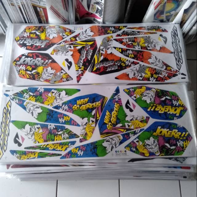 Striping stiker variasi Vixion new