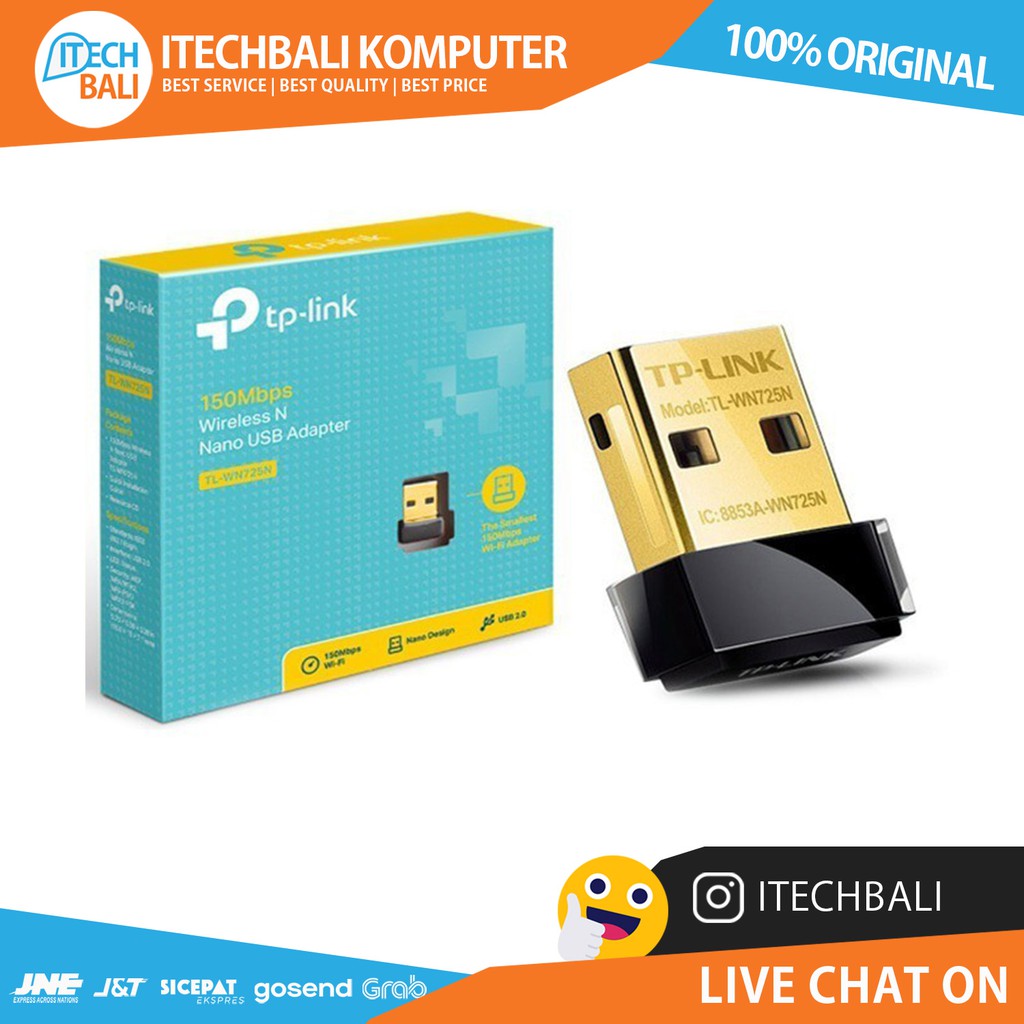 Usb Adapter Wifi TP-LINK TL-WN725N 150Mbps Original | ITECHBALI