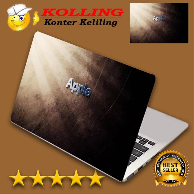 Garskin Laptop logo Apple brown Skin Laptop Stiker Laptop