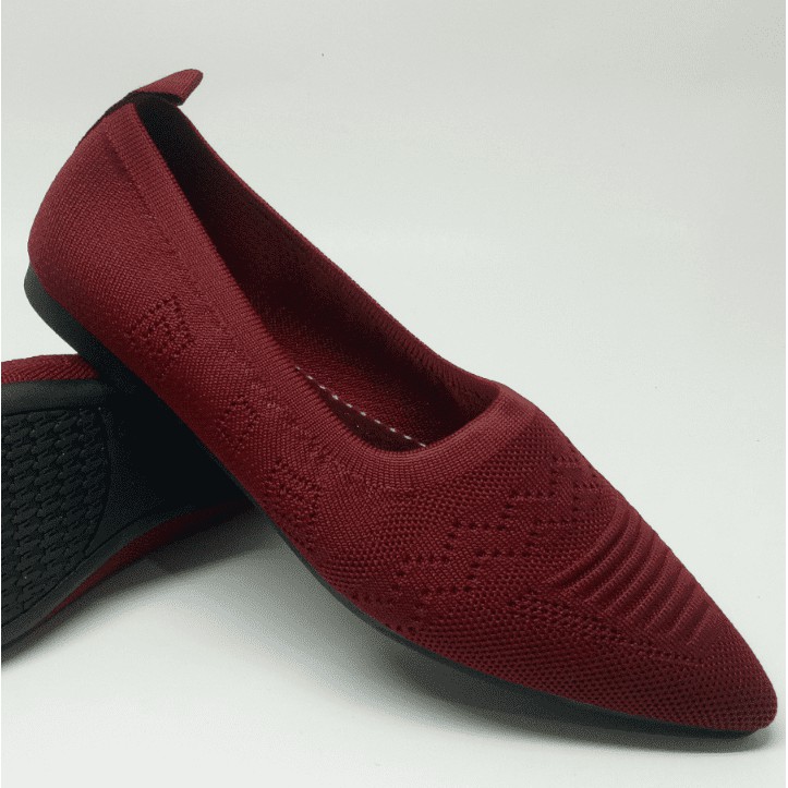 Sepatu Wanita Import Terbaru Branded Kekinian Casual Flat Shoes Karet Lepes Pansus Flatshoes Big Siz