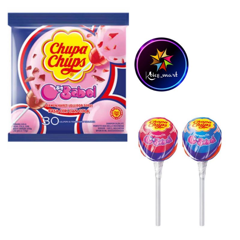

Chupa Chups Big Bobal 30 pcs/rasa ceri&cola/candy Import