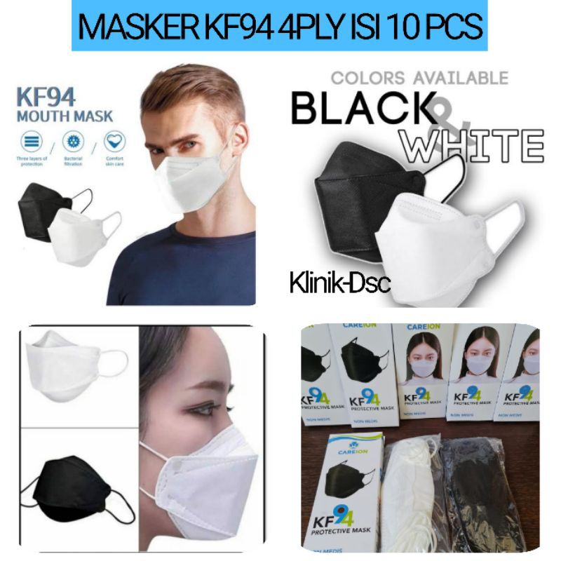 MASKER CARE ION KF94 KF 94 4 PLY ISI 10 PCS GOOD QUALITY BISA UNTUK PRIA DAN WANITA