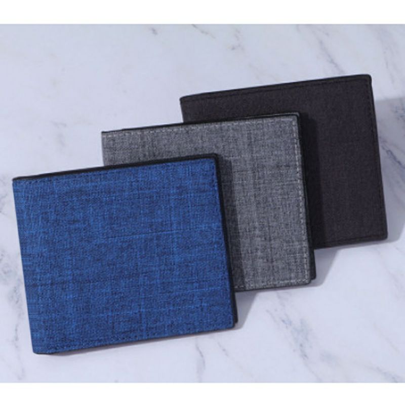 Dompet PRIA Kain Polos Dompet Distro Kanvas Wallet Pria