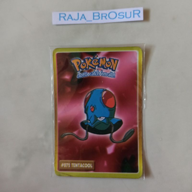 Kartu Stiker Mainan Jadul Langka Pokemon Indigo League-Kanto Region Gen1 Hadiah Cup Cup Pop CuCu Pop