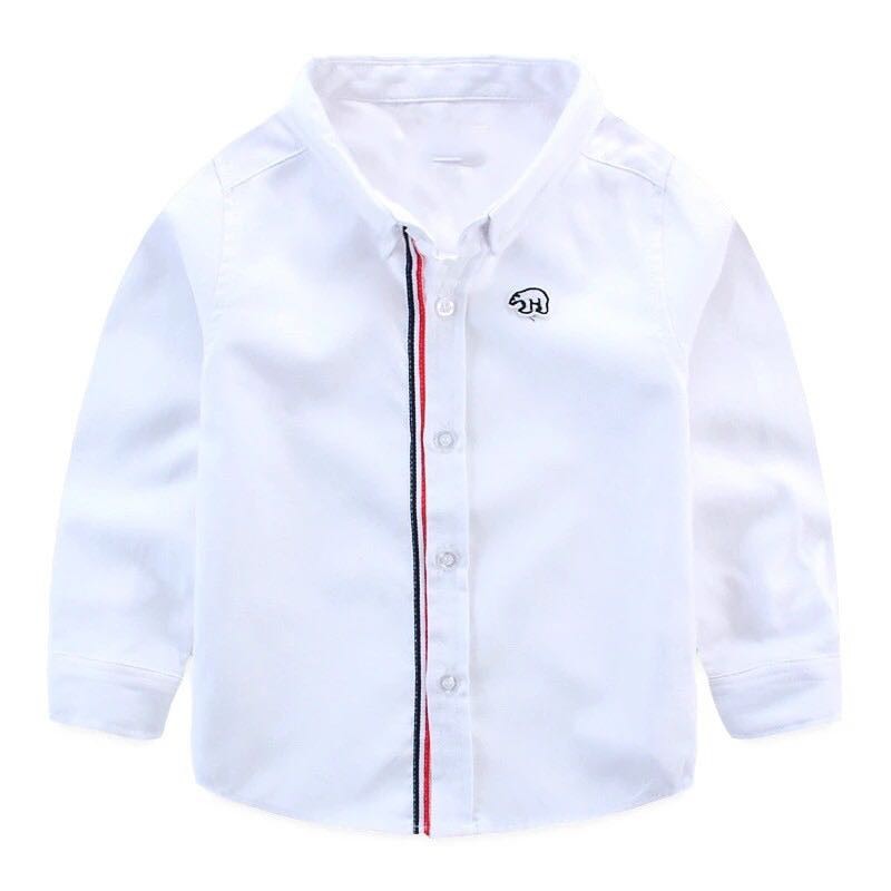 [kid bear OT] kemeja anak laki-laki katun stretch varian warna