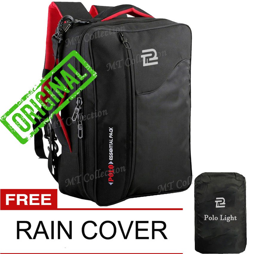 Polo Light Tas Ransel Day Pack 3in1 (Free Rain Cover)