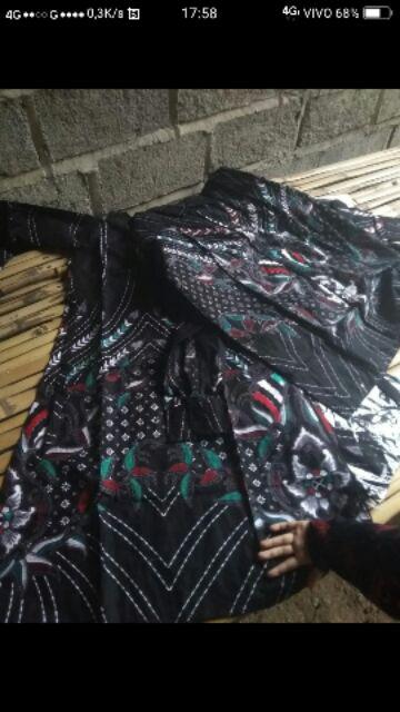 Batik Couple Keluarga Sania Ruffle Ori Ndoro Jowi Dnt Prasasti Abu