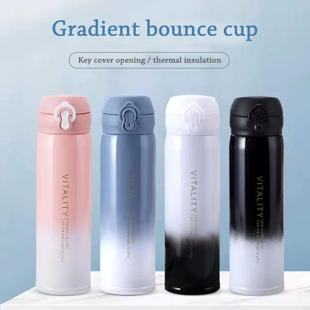 Solighter 500ml Thermal Mug Insulated Kapasitas Besar Nordic Gradient Vacuum Cup