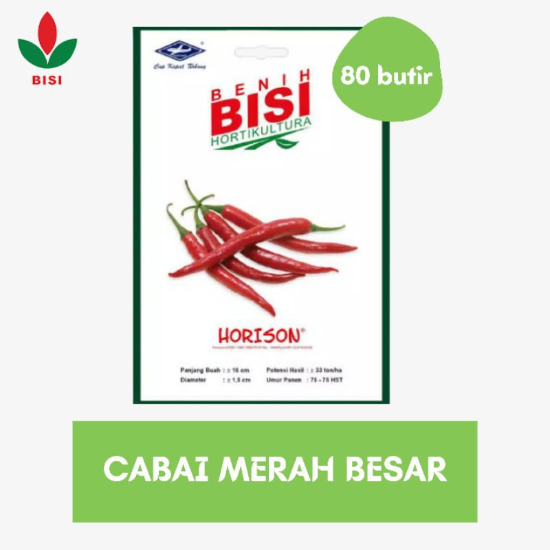 { PROMO } Benih Cabai Merah Besar Horison Bisi Hortikultura /BISI/KAPAL TERBANG/ORIGINAL/MURAH
