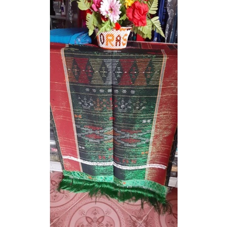 ULOS SADUM ULOS LIMITED EDITION KAIN ETNIK BATAK TOBA ULOS MERAH HIJAU