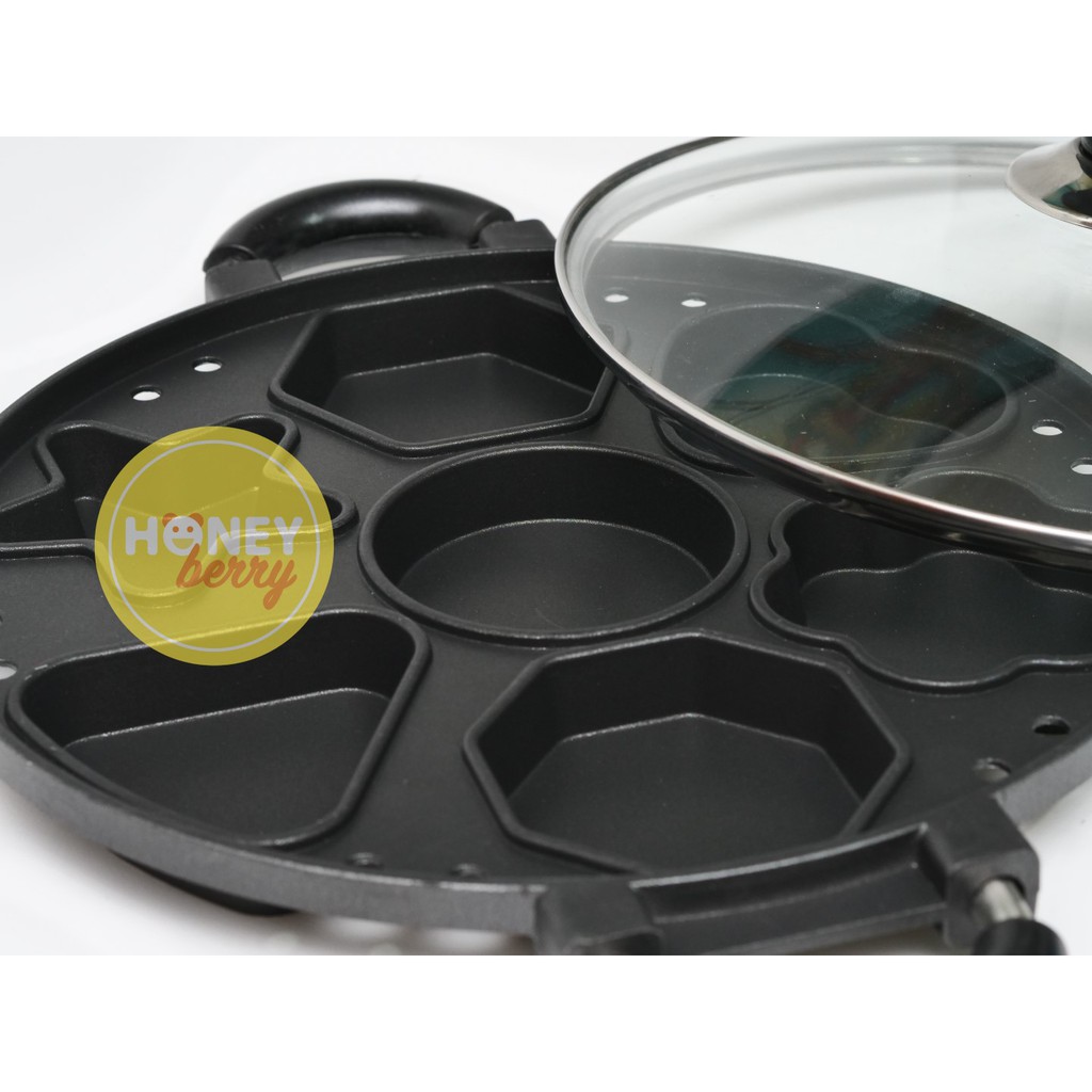 Cake Pan 7 Lubang Variasi / Snack maker Suggo Cetakan Kue Cubit