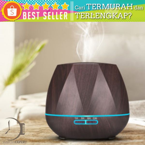 Wenbilphen Air Humidifier Aromatherapy 7 Color 500ml with Remote Control - WY500 - Yellowish Brown