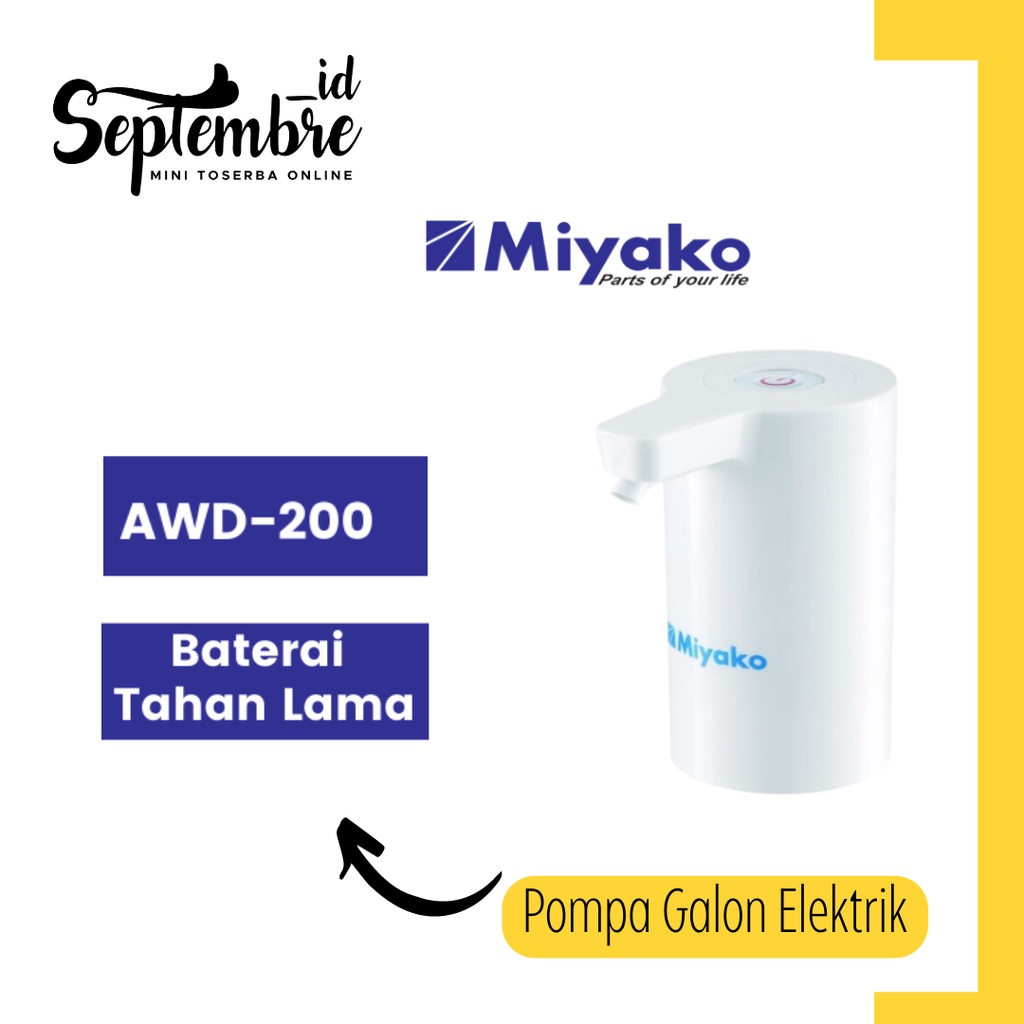 Pompa Air Galon Elektrik Miyako Pompa Galon Miyako Pompa Elektrik USB Rechargeable