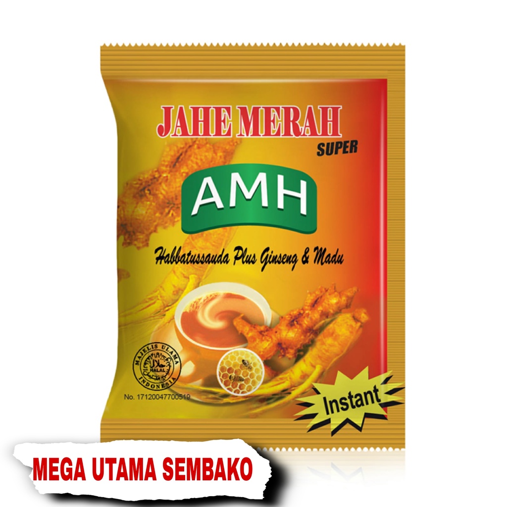 Jual AMH Jahe Merah Herbal Renceng 10 X 20 G Shopee Indonesia