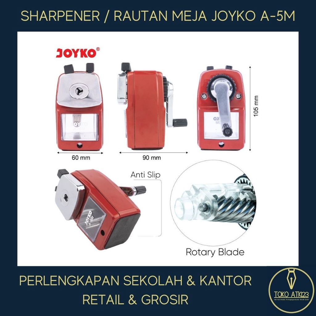 Sharpener / Rautan Meja Putar Joyko A-5M