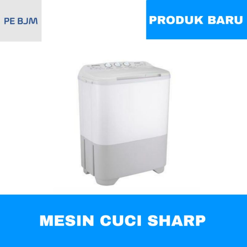 MESIN CUCI SHARP 7 KG - ES-T80MW - GARANSI RESMI - KIRIM INVOICE