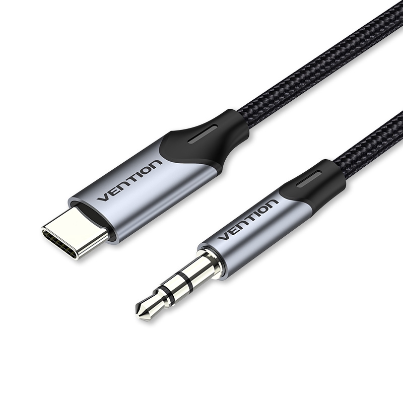 Vention Kabel Adapter Usb Tipe-C Ke Aux 3.5mm Male Untuk Headphone / Headset