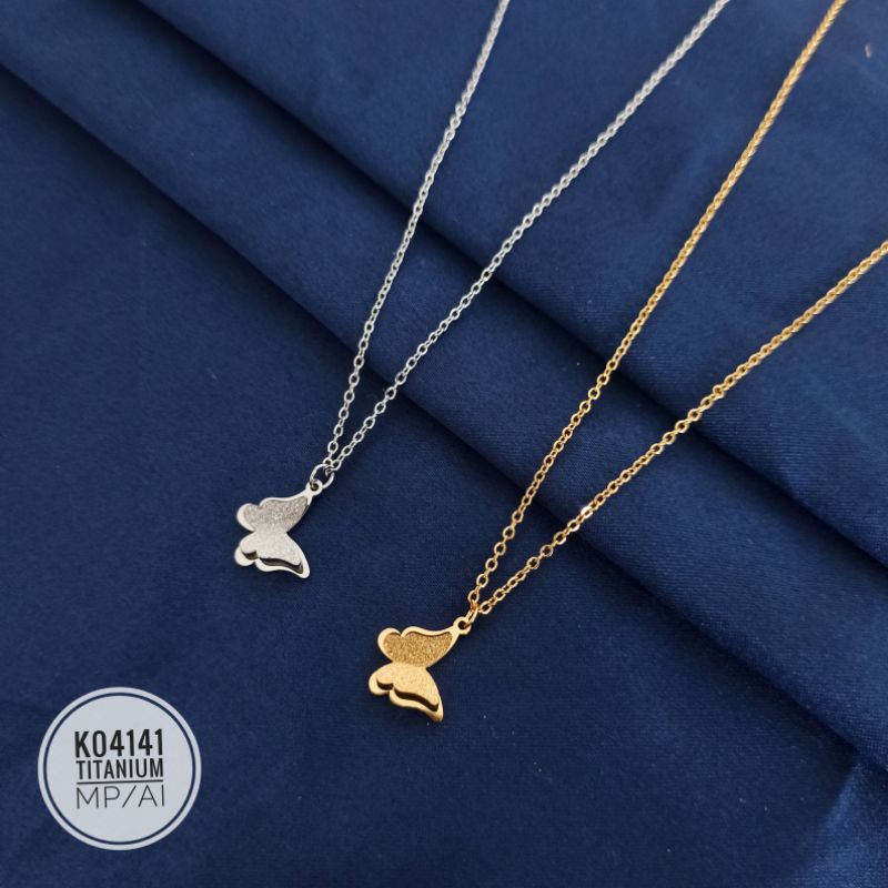 Kalung Titanium Rantai Kupu K04141